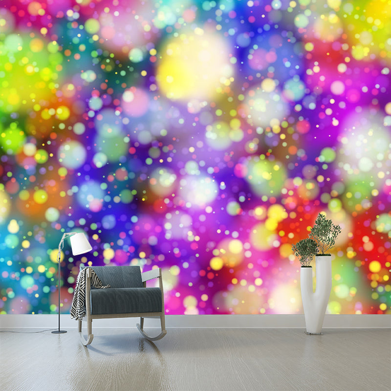 Bokeh Mural Wallpaper Moisture Resistant Wall Covering for Room Decoration