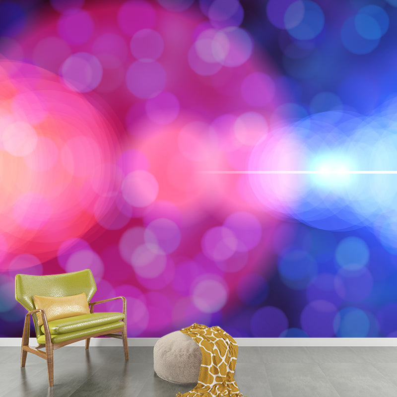 Bokeh Mural Wallpaper Moisture Resistant Wall Covering for Room Decoration