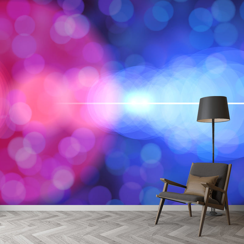Bokeh Mural Wallpaper Moisture Resistant Wall Covering for Room Decoration