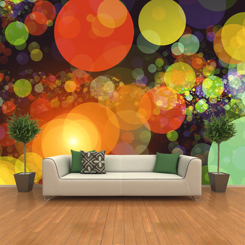 Blurry Pattern Mural Modern Style Stain Resistant Decorative Wall Art for Sitting Room