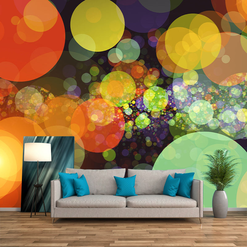 Blurry Pattern Mural Modern Style Stain Resistant Decorative Wall Art for Sitting Room