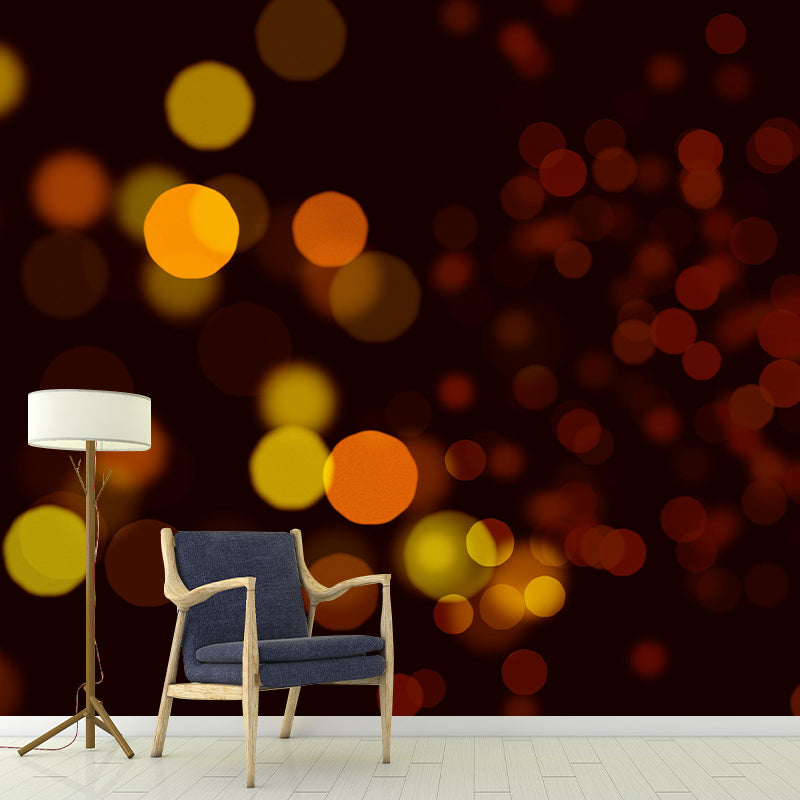 Blurry Pattern Mural Modern Style Stain Resistant Decorative Wall Art for Sitting Room