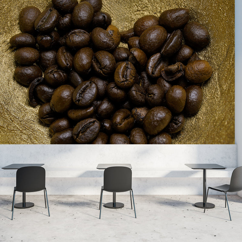 Full Size Coffee Beans Wall Decor for Coffee Shop, Custom Size Available
