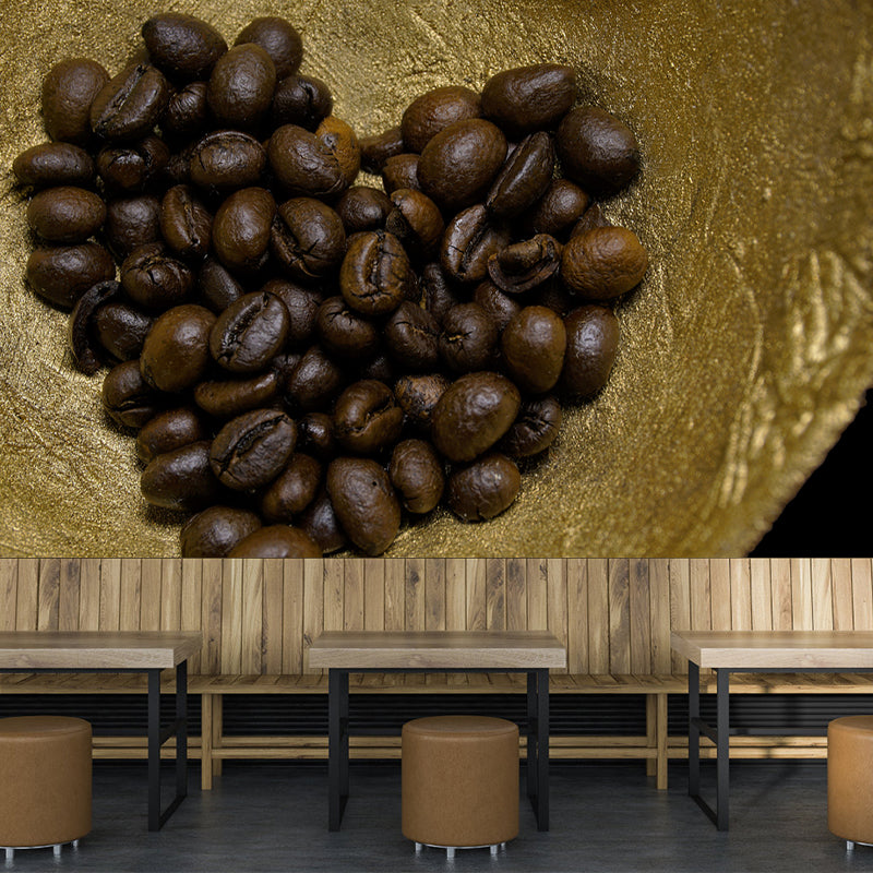 Full Size Coffee Beans Wall Decor for Coffee Shop, Custom Size Available