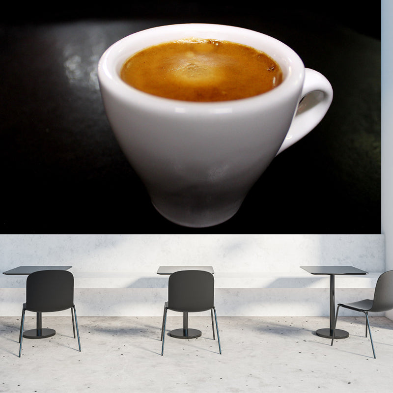 Strong Coffee Wall Decor for Coffee Shop Mildew Resistant Wall Mural, Personalized Size Available