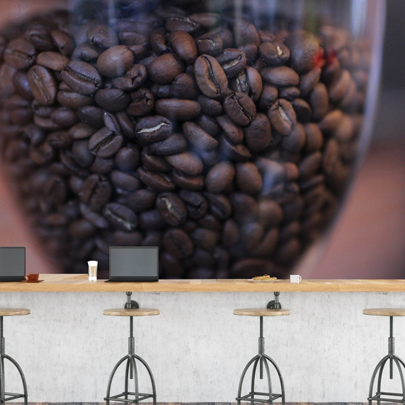 Roasted Coffee Beans Wall Mural for Coffee Shop Waterproofing Mural, Personalized Size Available