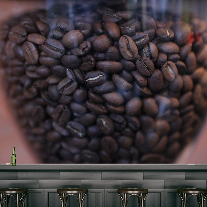 Roasted Coffee Beans Wall Mural for Coffee Shop Waterproofing Mural, Personalized Size Available