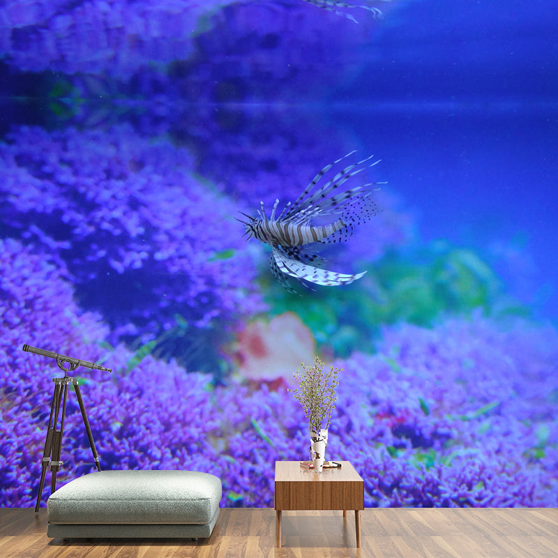 Tropical Seabed Landscape Mural for Living Room Decoration, Moisture Resistant