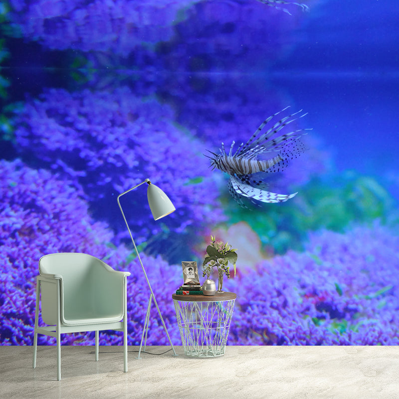 Tropical Seabed Landscape Mural for Living Room Decoration, Moisture Resistant