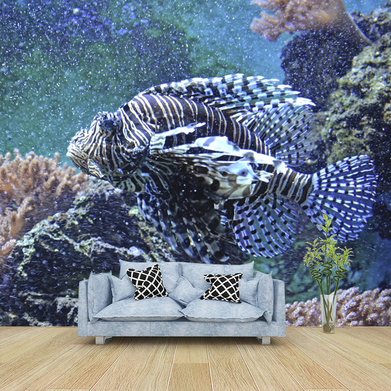Tropical Seabed Landscape Mural for Living Room Decoration, Moisture Resistant