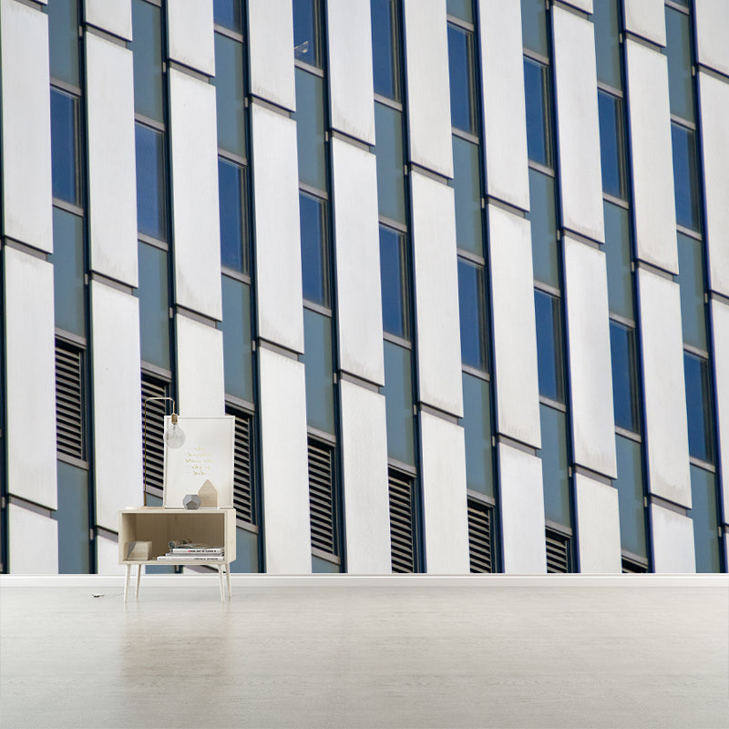 Minimalist Architecture Wall Mural for Meeting Room, Moisture Resistant