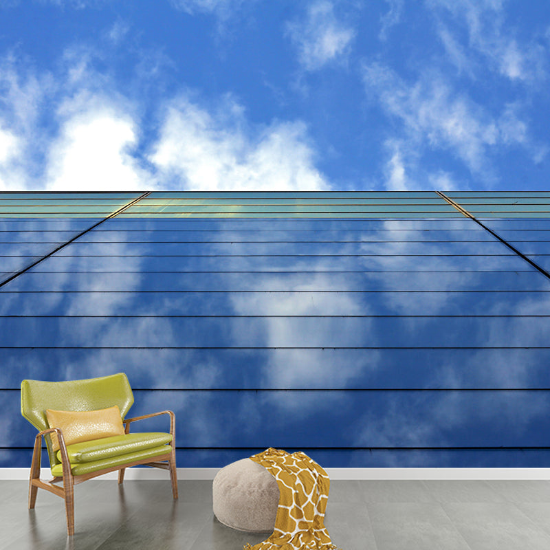 Minimalist Architecture Wall Mural for Meeting Room, Moisture Resistant