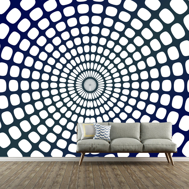 Geometric Illustration Minimalist Wall Mural Decal in Natural Color, Water Resistant