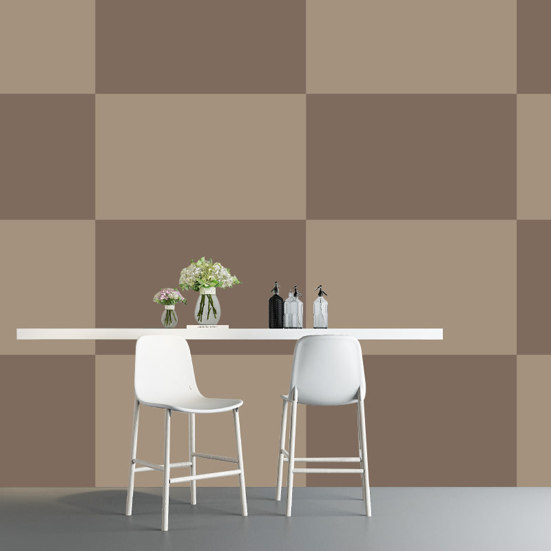 Illustration of Geometric Square Mural Wallpaper for Living Room Decor, Waterproofing