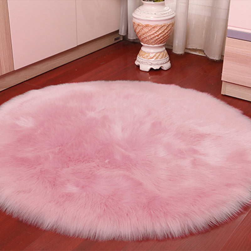 Área de moda alfombra de color sólido alfombra de poliéster moderno sin deslizamiento alfombra de pelusa para sala de estar