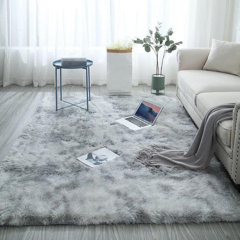 Tappeto minimalista moderno moderno tintura tintura tappeto poliestere tappeto resistente a shag tappeto per soggiorno