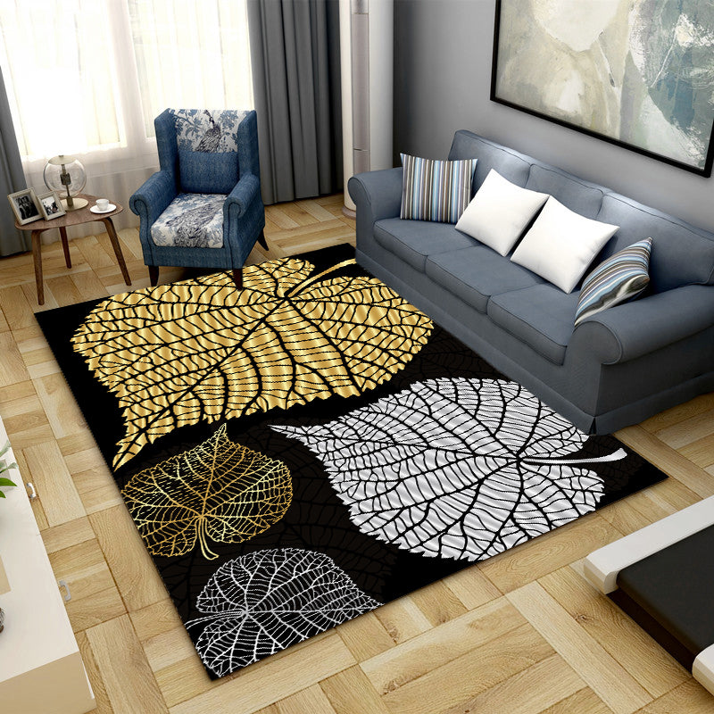 Kleurrijk modern tapijt met bloemenpatroon, polyester, vlekbestendig tapijt voor woondecoratie