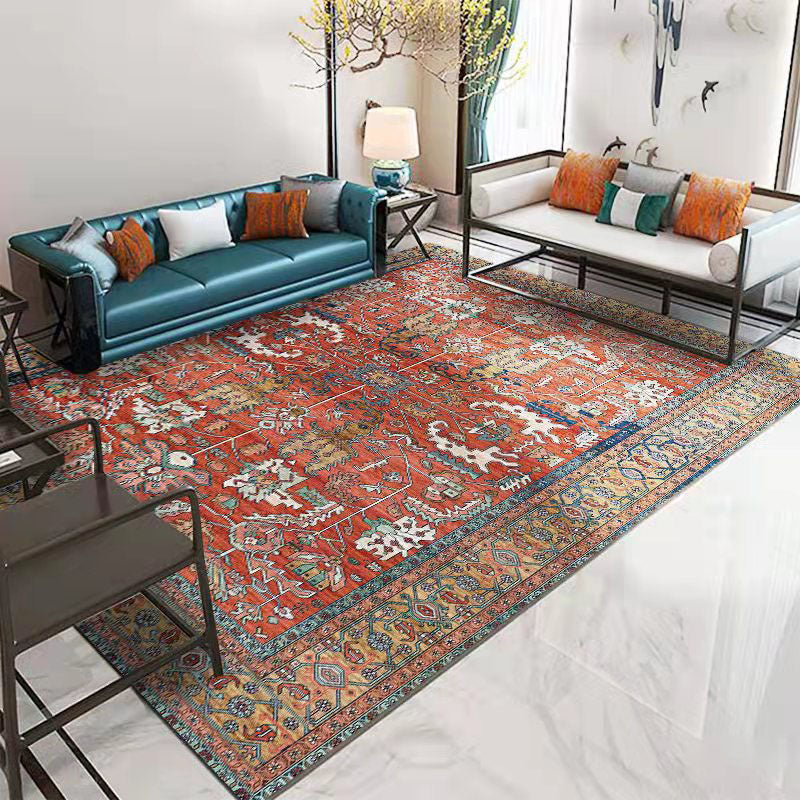 Nostalgie Polyester Teppich Stammesmuster Teppich