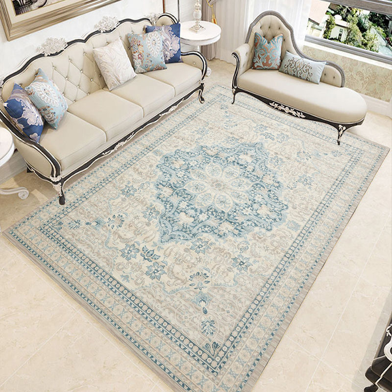 Tapis de motif de médaillon à l'ancienne Tapis de pymat de pymor