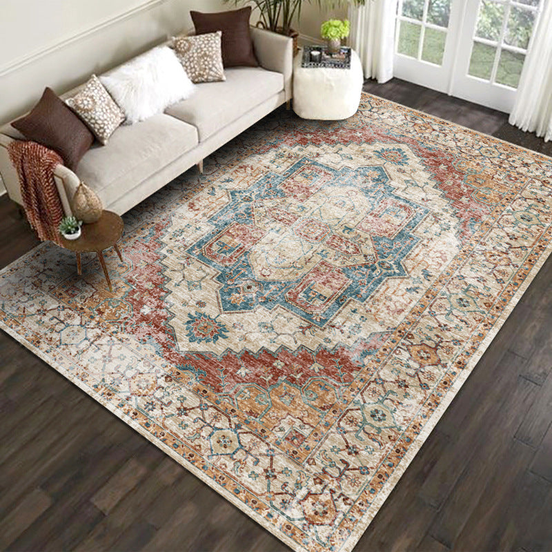 Antiek polyester tapijt multicolor tribale patroon Tapijten Anti-slip achterste binnen Tapijt voor woonkamer