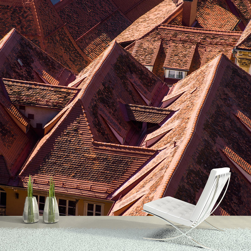 Construction Mural Contemporary Mildew Resistant for Sleeping Room Decor