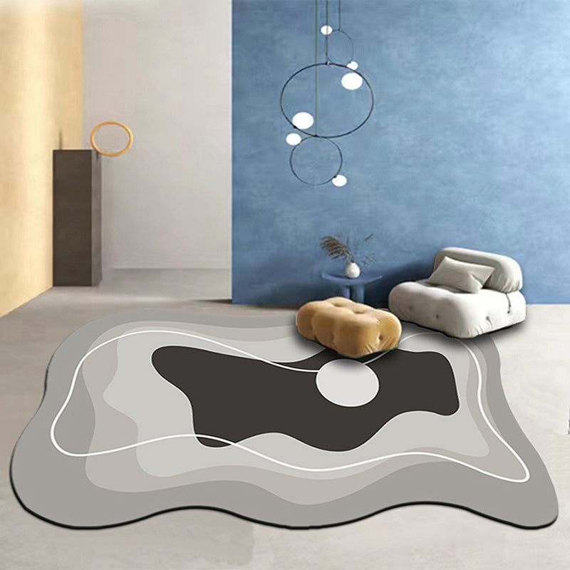 Hellblauer Casual Teppich Blended Line Indoor Teppich nicht rutscher Backing Teppich für Wohnkultur