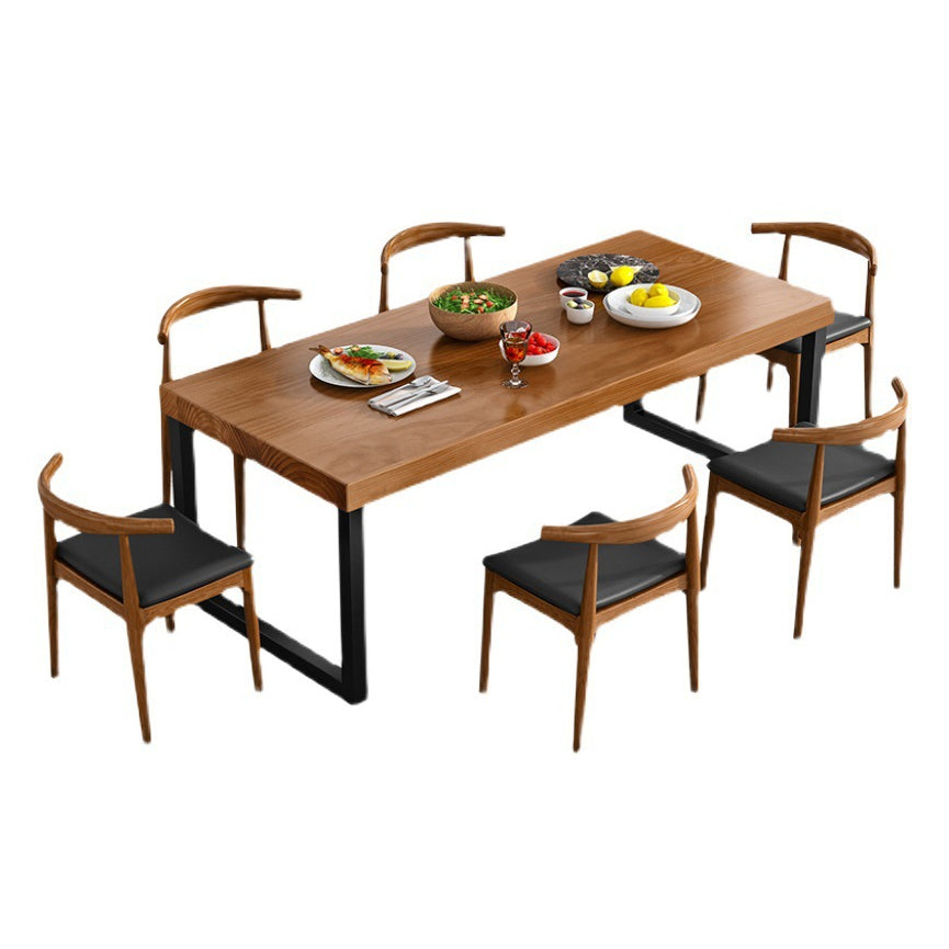 Moderner Stil Holzbraun Dining † Raum