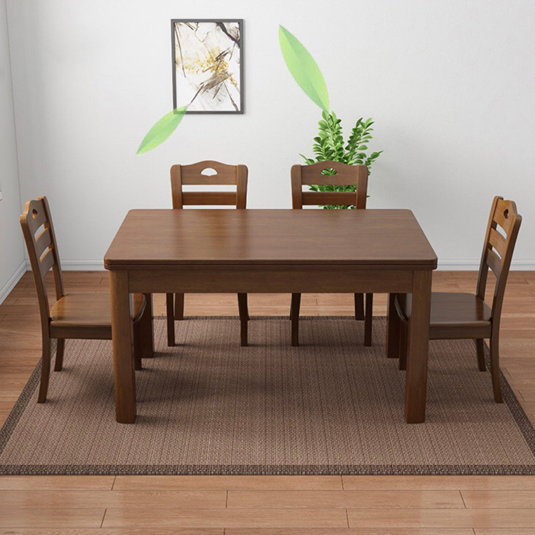 Traditional Kitchen Solid Wood Top Furniture of  Standard Height Formal Dining¬†Room¬†Table¬†Set