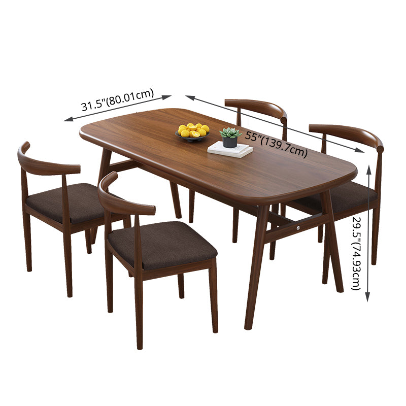 Modern Kitchen Wood Furniture of  Standard Height Formal Dining¬†Room¬†Table¬†Set