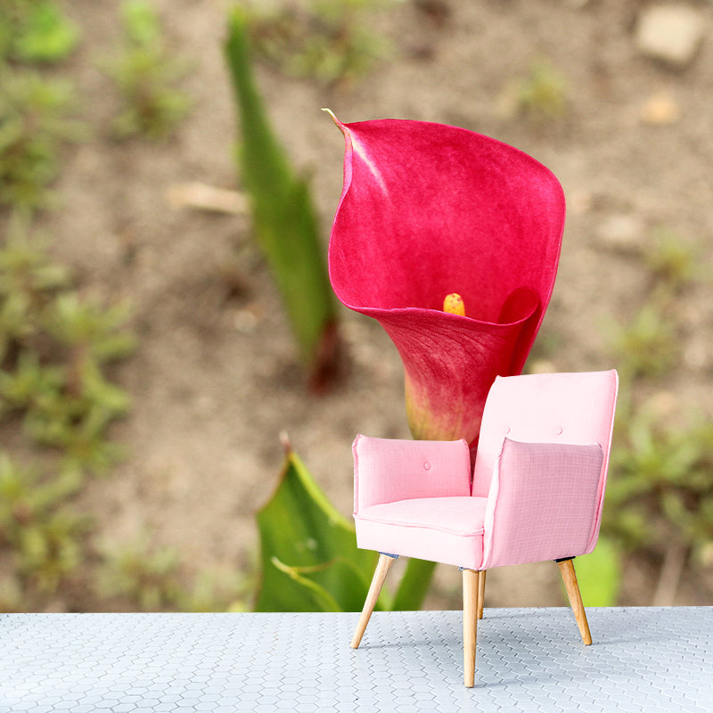 Modern Calla Lily Mural Wallpaper Stain Resistant Wall Covering for Room