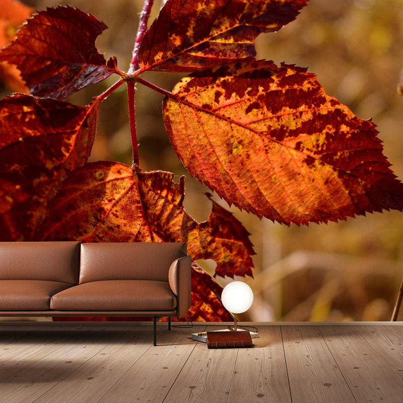 Leaves Murals Full Size Sitting Room Home Decor, Custom Size Available