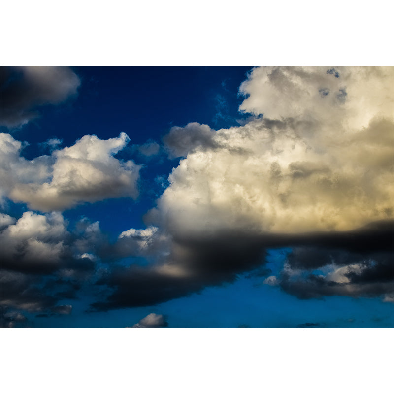 Sky Moisture Resistant Wall Covering for Bedroom, Custom Size Available