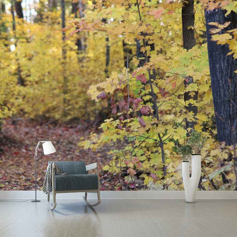 Modern Forest Trees Wall Covering for Home Wall Decor, Moisture Resistant