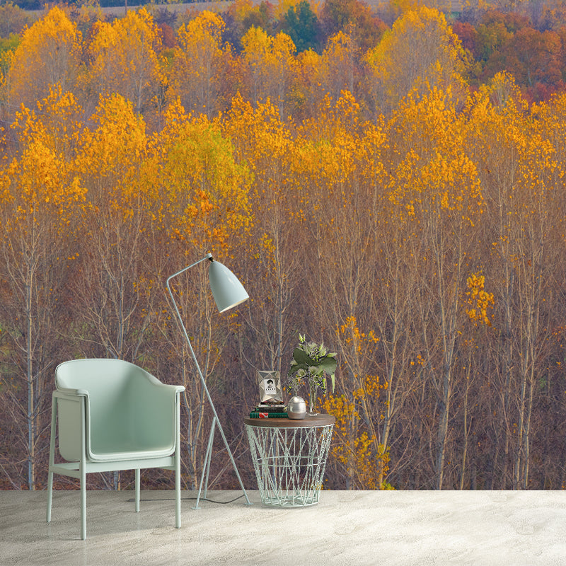 Modern Forest Trees Wall Covering for Home Wall Decor, Moisture Resistant