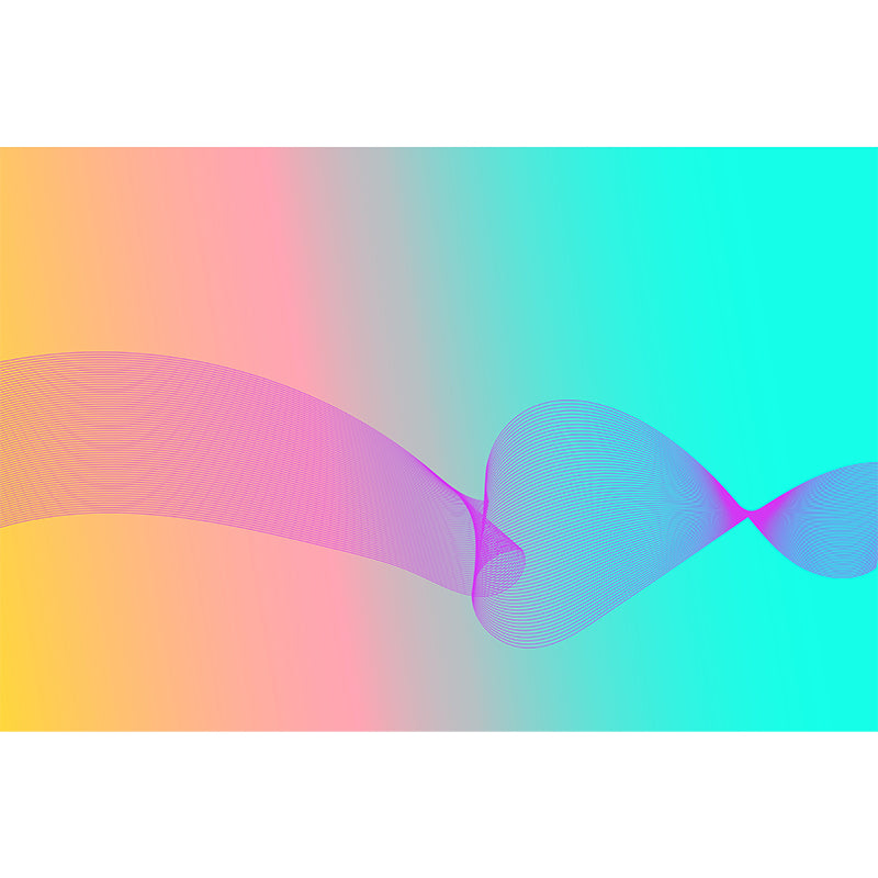 Contemporary Abstract Wall Art Personalized Size Mural Wallpaper for Dining Room