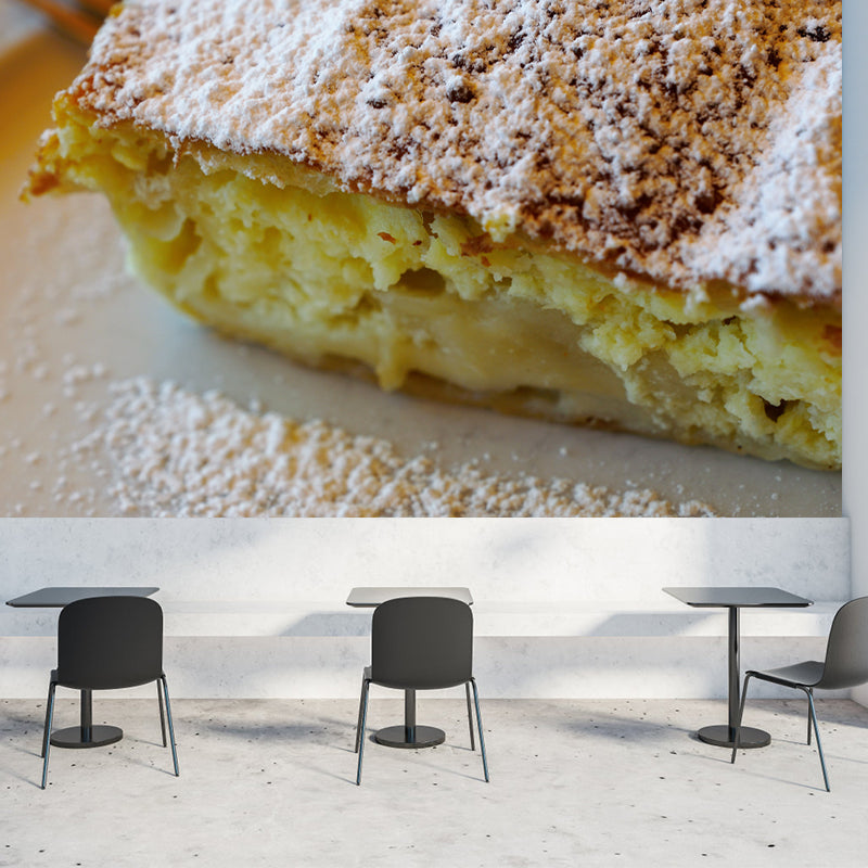 Modernist Style Sweet Dessert Wall Mural for Commerce Shop, Water Resistant