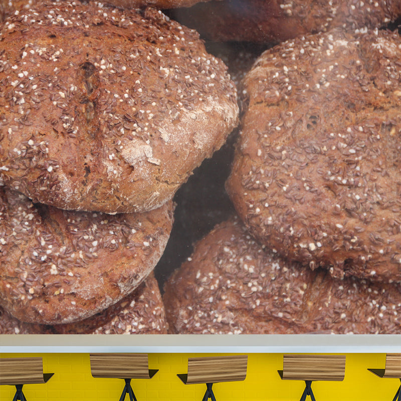 Customized Dessert Wall Mural Mildew Resistant Wallpaper for Commerce Shop