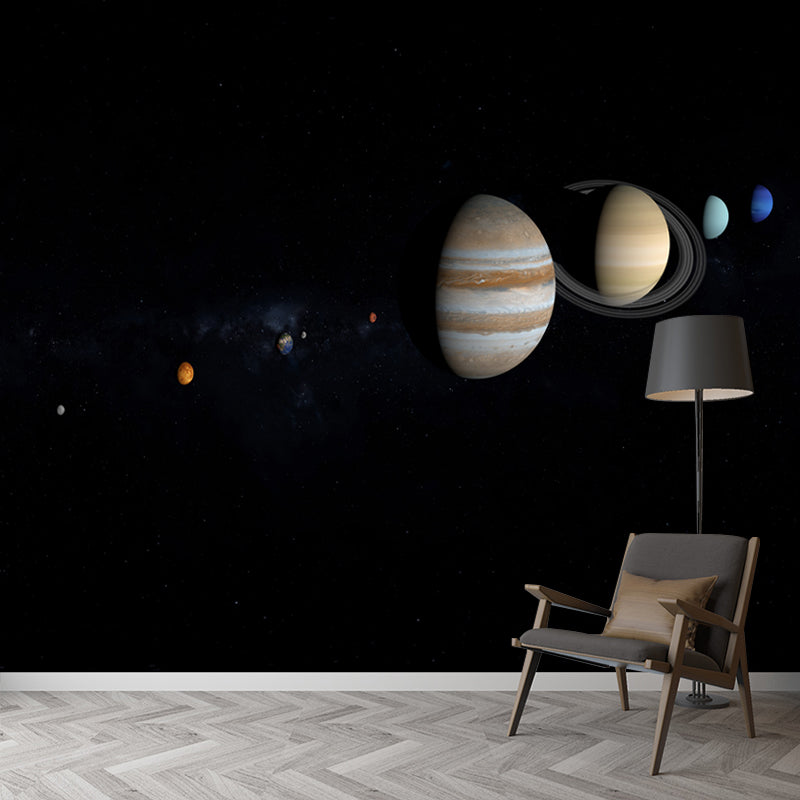 Cosmos Space Mural Personalized Size Wall Covering for Sleeping Room, Water Resistant