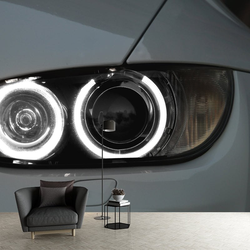 Modern Style Car Mural Personalized Size Wall Covering for Boys Bedroom