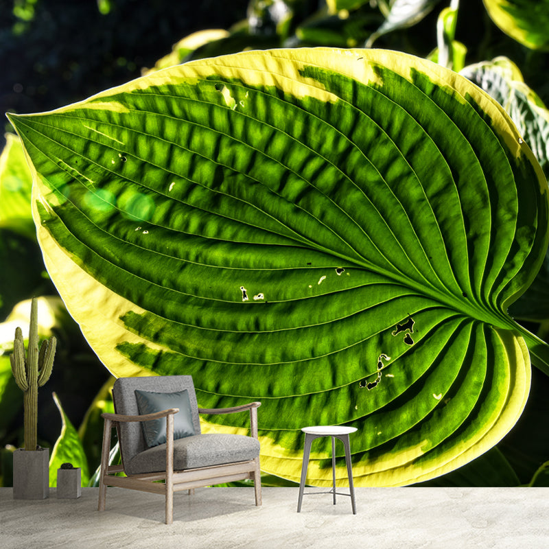 Leaf Plant Mural Stain Resistant for Dining Room Wall Decor, Made to Measure