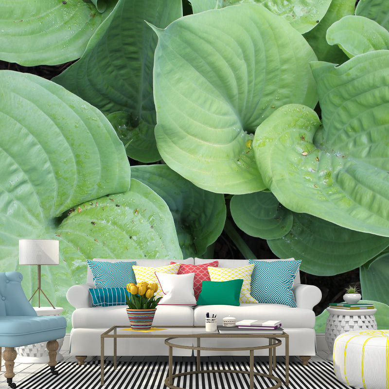 Leaf Plant Mural Stain Resistant for Dining Room Wall Decor, Made to Measure