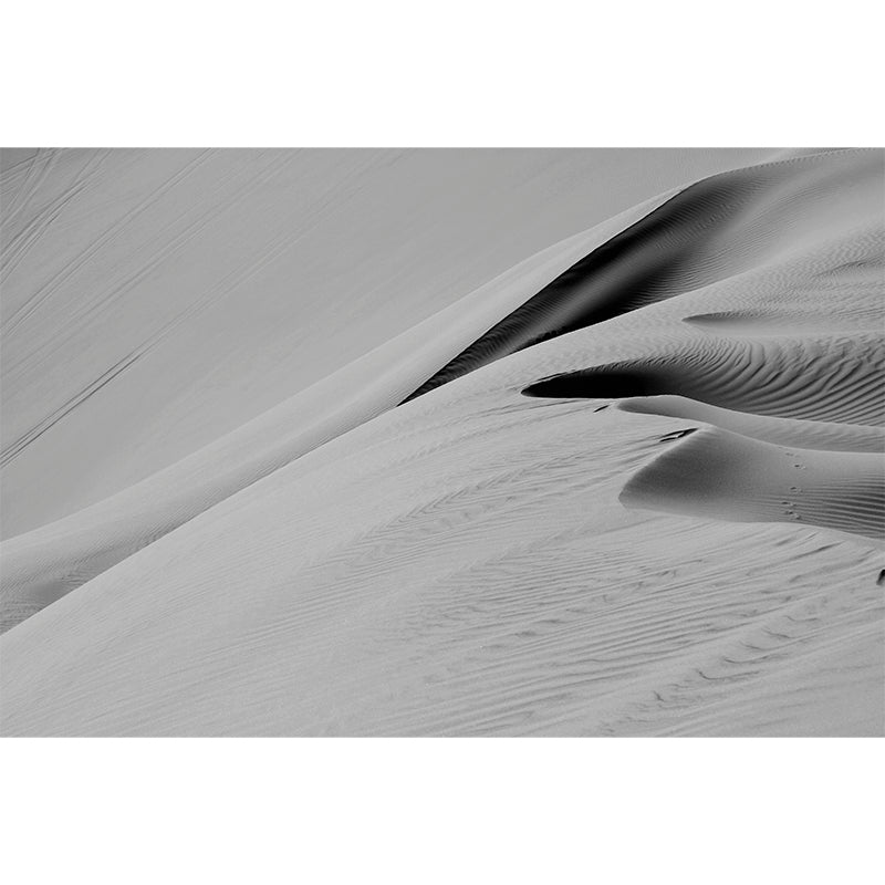 Grey Desert View Mural Stain Resistant Dining Room Wall Decor, Made to Measure