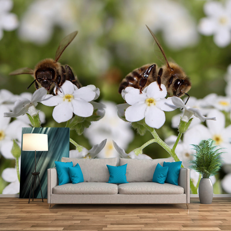 Forget Me Not Mural Personalized Size Wall Covering for Sleeping Room