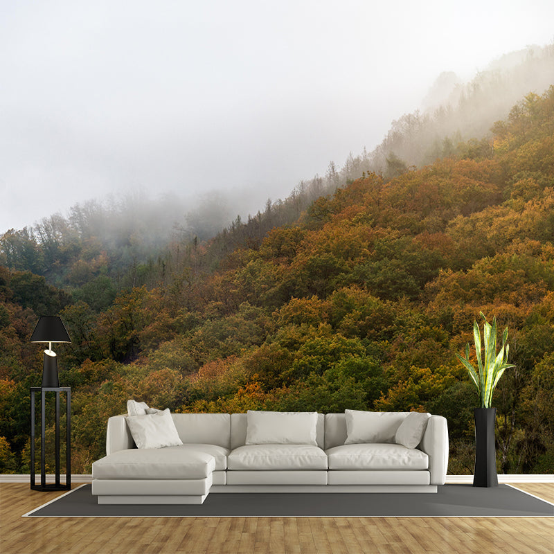 Contemporary Forest Wall Mural Environment Friendly Wallpaper for Bedroom