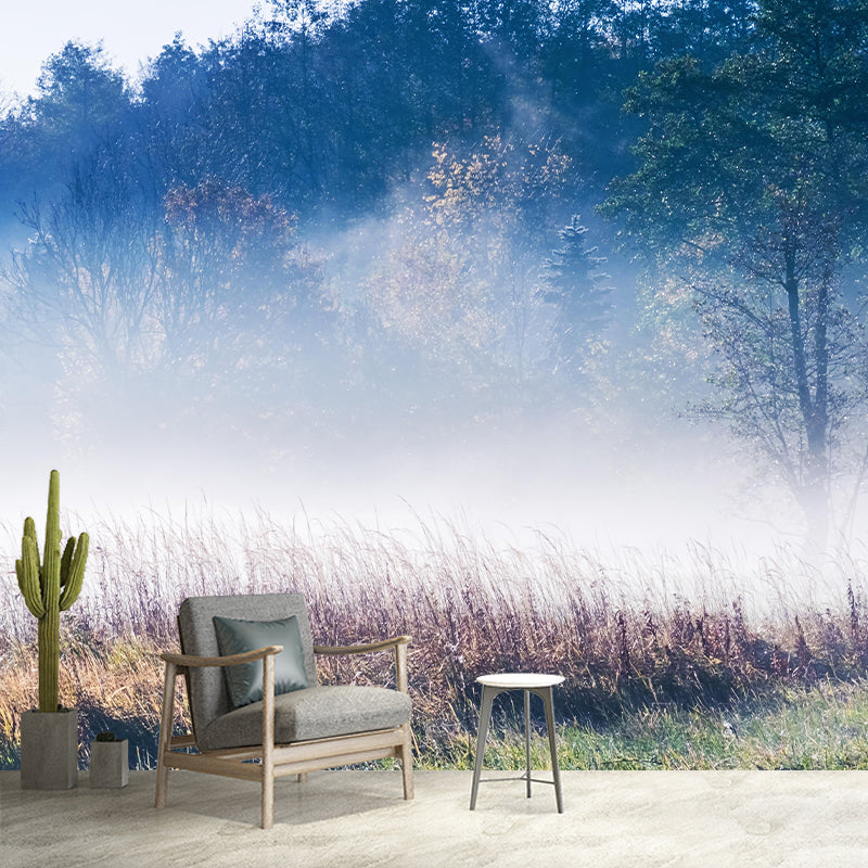 Forest Mural Decal Moisture Resistant Contemporary Bedroom Wall Covering