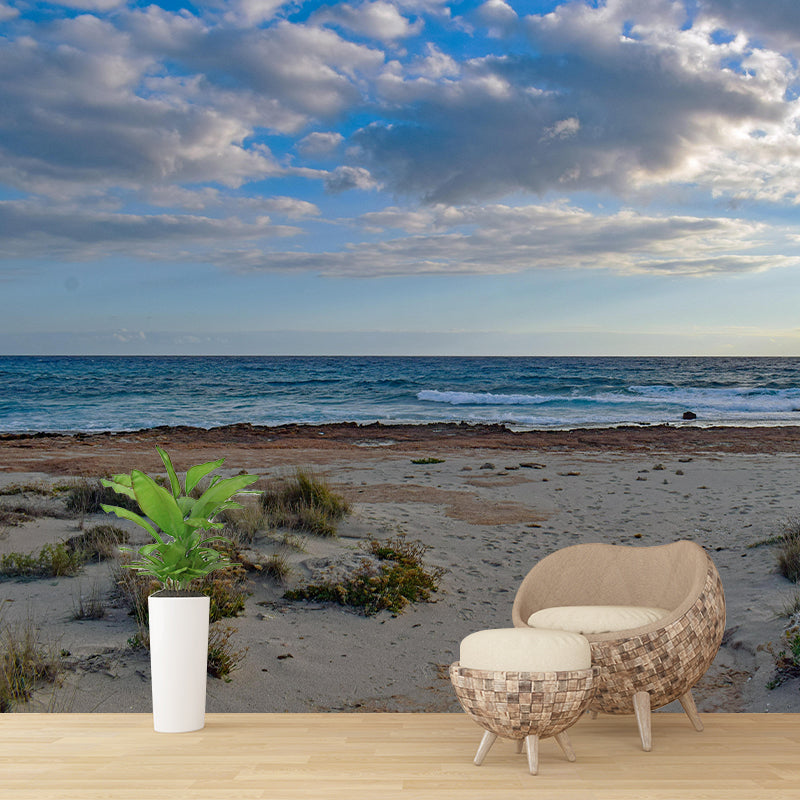 Customized Sea Mural Wall Covering Decorative Mildew Resistant for Bedroom