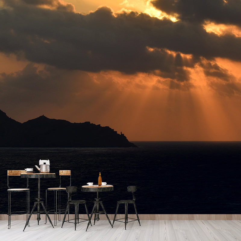 Customized Sea Mural Wall Covering Decorative Mildew Resistant for Bedroom