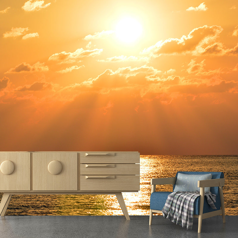 Customized Sea Mural Wall Covering Decorative Mildew Resistant for Bedroom