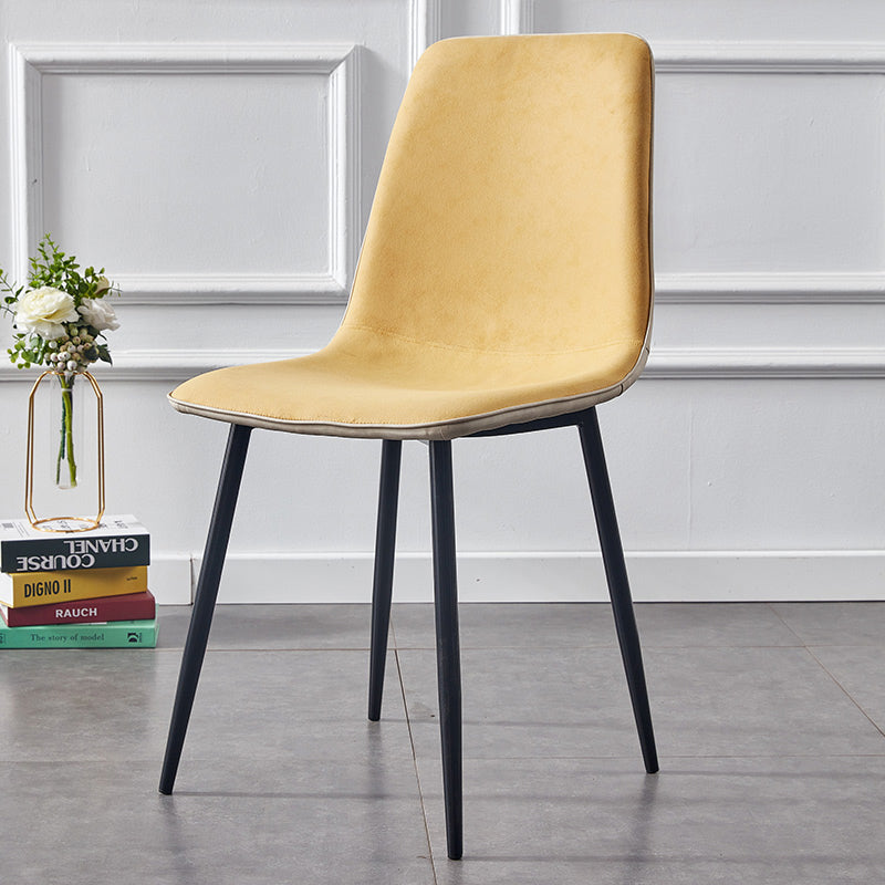 Moderne stijl faux lederen stoelen stevige achterste dinerkant -stoel voor thuisgebruik