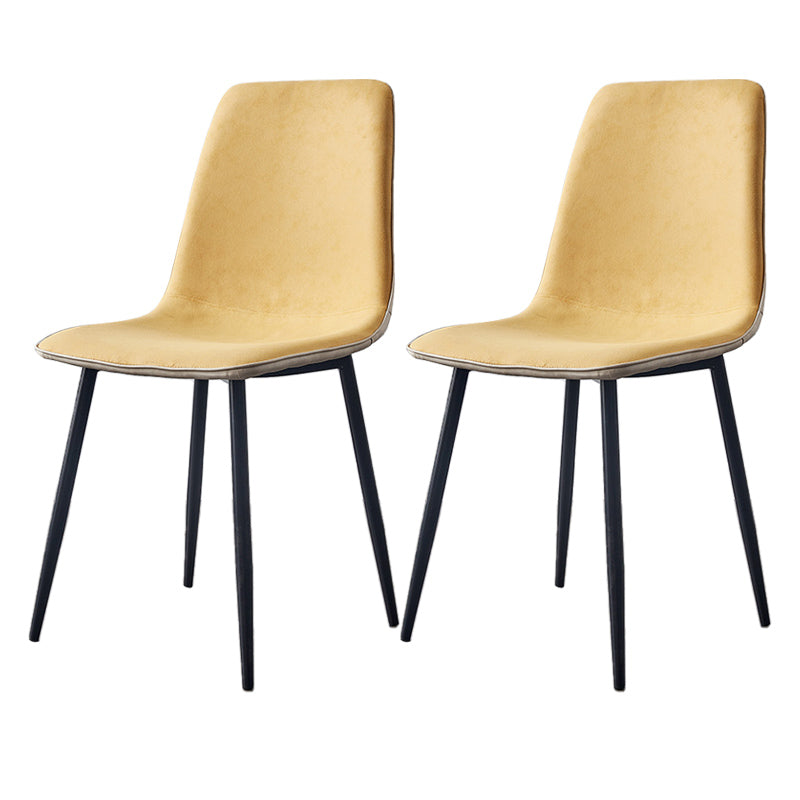 Moderne stijl faux lederen stoelen stevige achterste dinerkant -stoel voor thuisgebruik